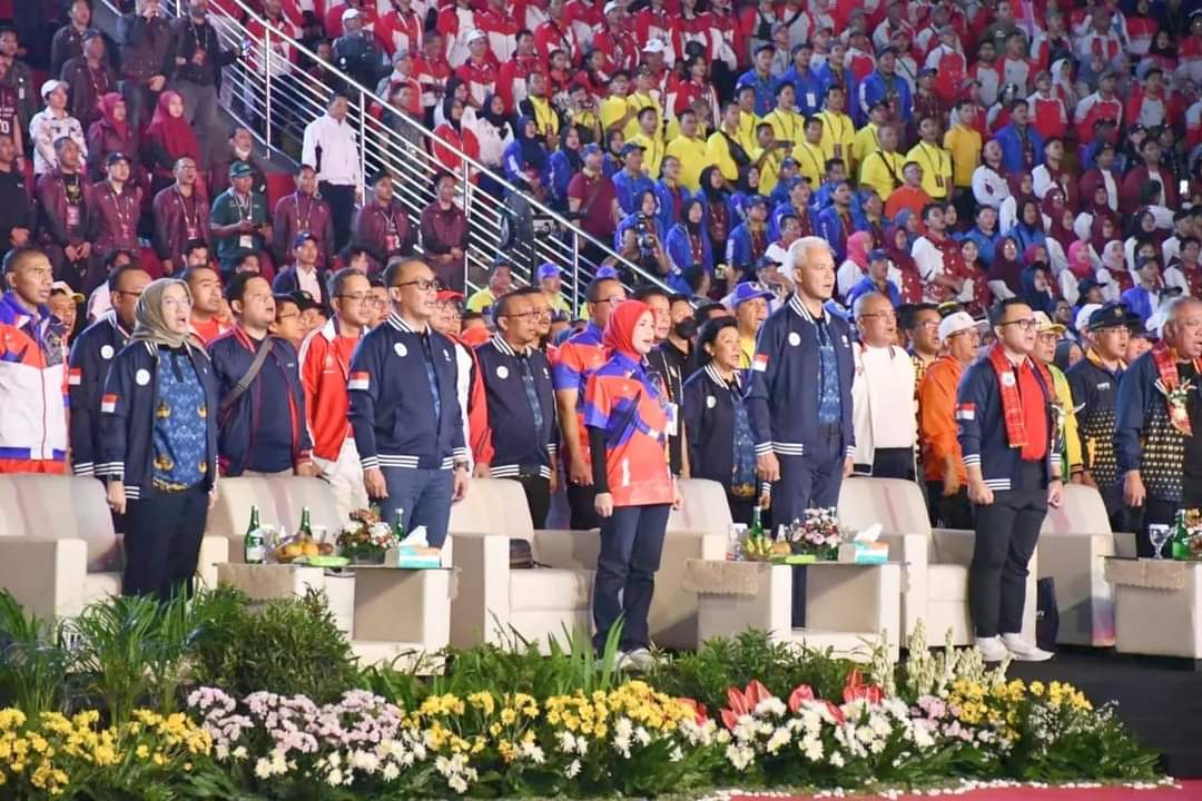 Bersama Aswar Anas dan Ganjar Pranowo, Prof Zudan Hadiri Pembukaan Pornas Korpri di Semarang