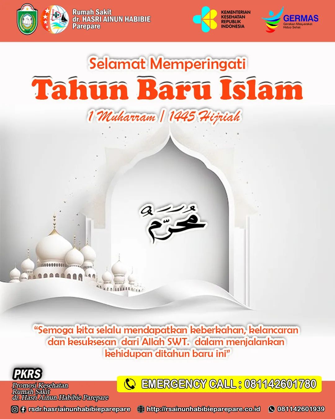 RS dr Hasri Ainun Habibie Ucapkan Selamat Tahun Baru Islam 1 Muharram 1445 H