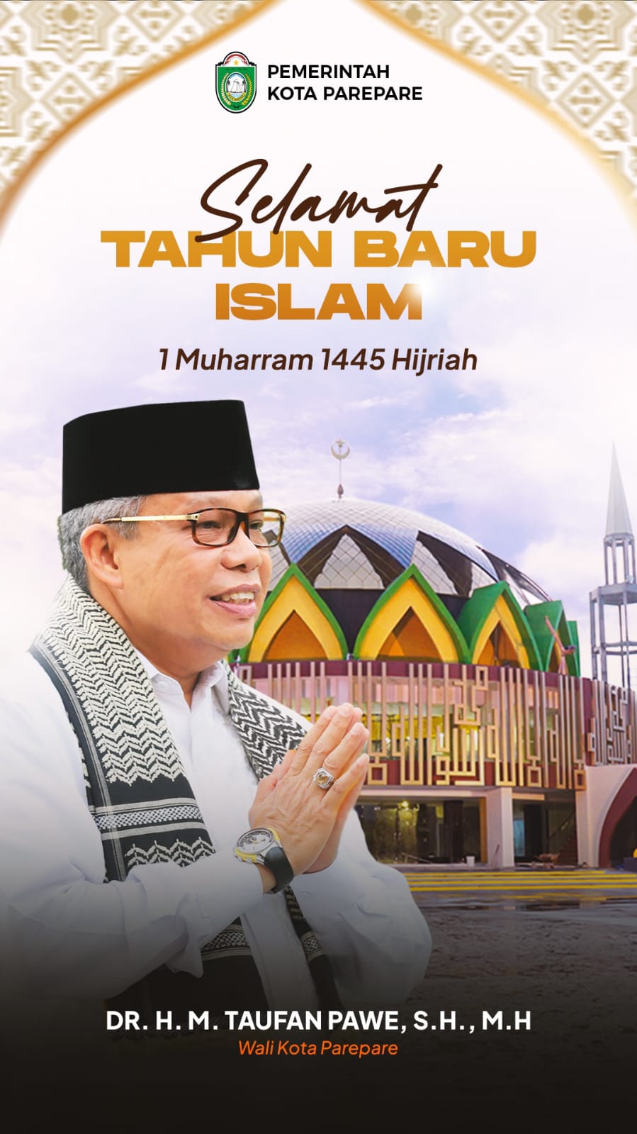 Taufan Pawe Ucapkan Selamat Tahun Baru Islam 1445 H, Doakan Kesejahteraan Masyarakat Parepare Meningkat
