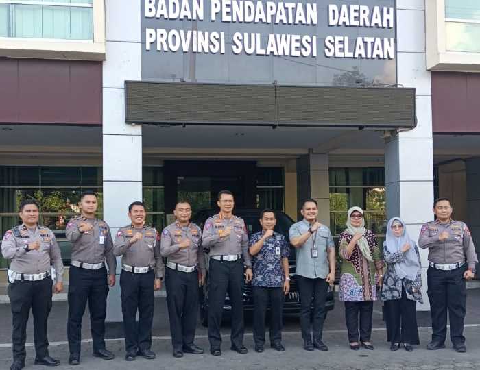 Kunjungi Bapenda Sulsel, Dirlantas Polda Sulsel Sebut akan Maksimalkan Tilang Elektronik