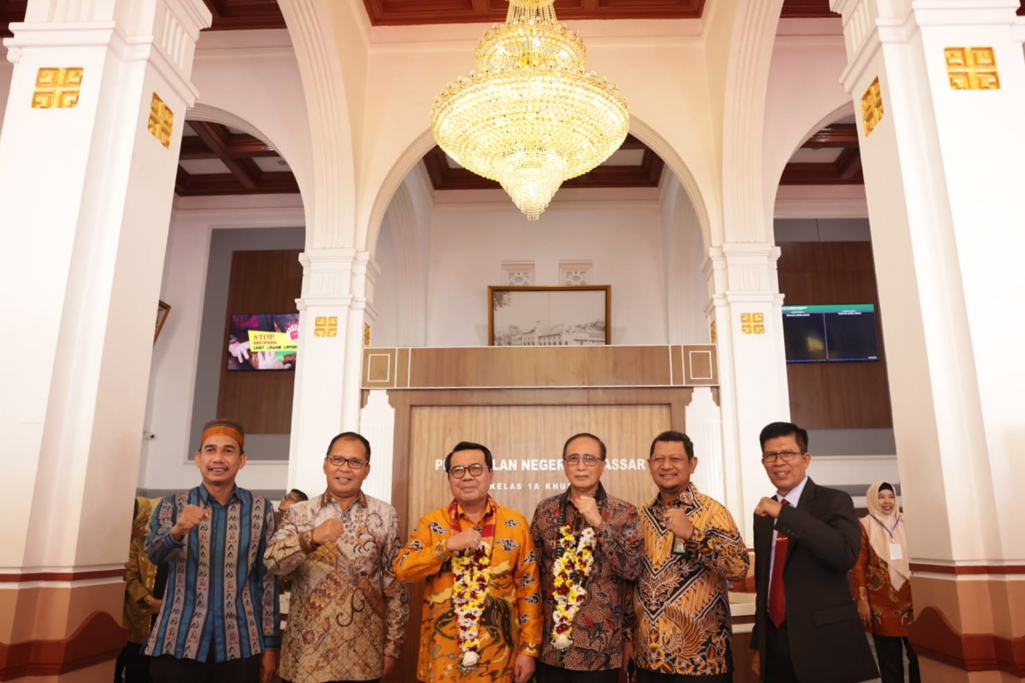 Rudianto Lallo Hadiri Peresmian PTSP di PN Makassar oleh Ketua MA