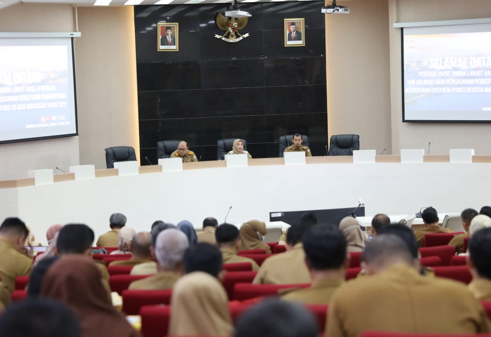 Rakor P3KE, Fatmawati Rusdi Kumpulkan Camat Lurah Tagih Data Update Warga
