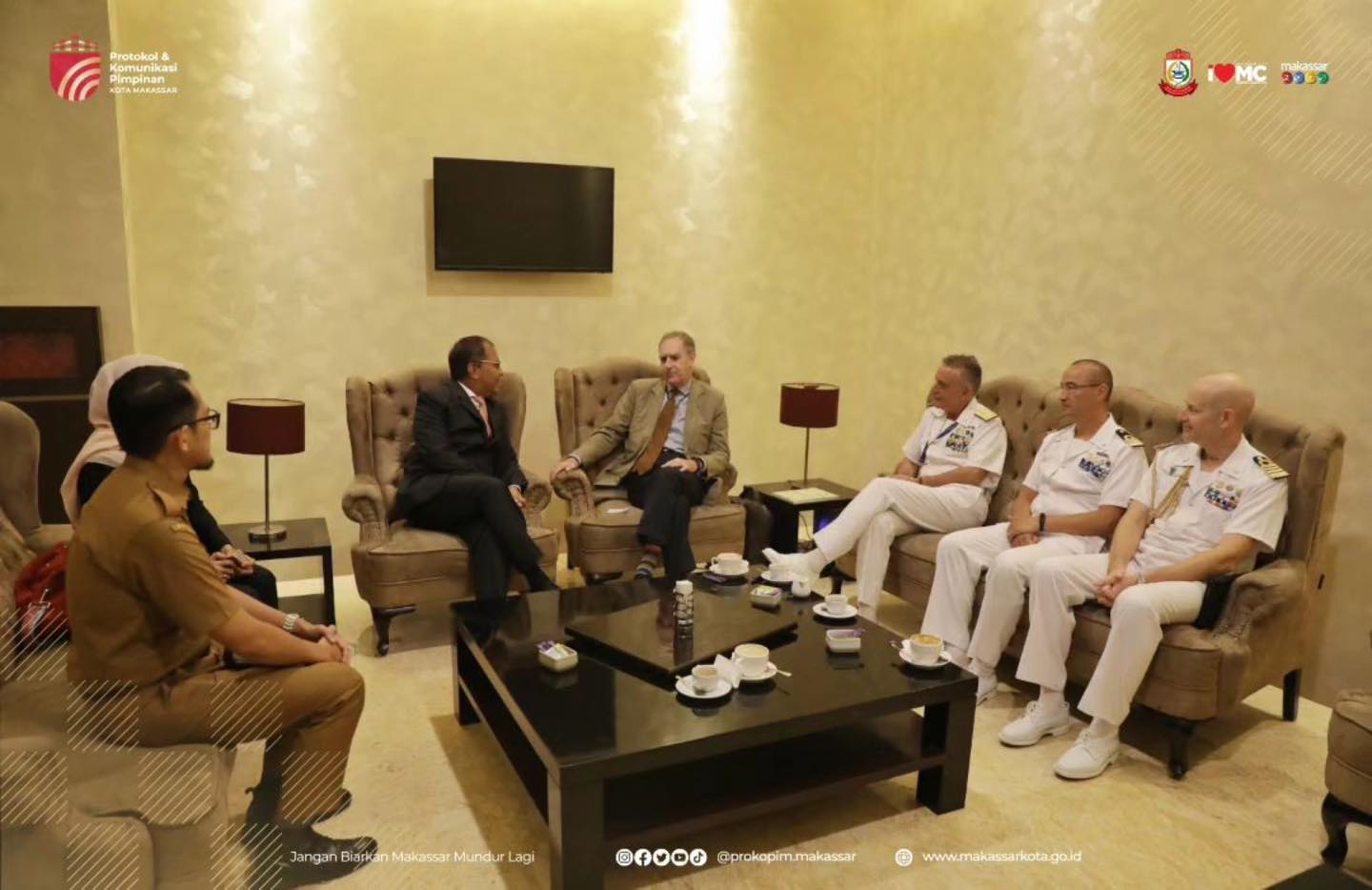 Bertemu Duta Besar Italia untuk RI, Wali Kota Makassar Undang Berpartisipasi di F8