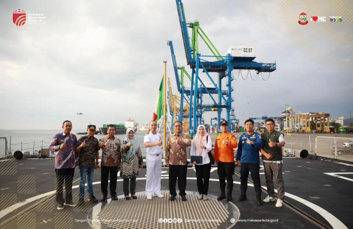 Danny Pomanto Kunjungi Kapal Angkatan Laut Italia, Bahas Peluang Kerja Sama