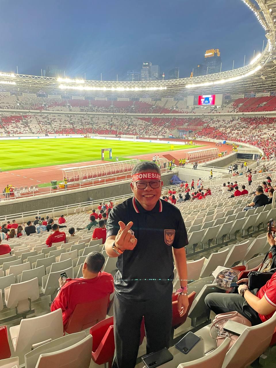 Dukung Langsung Timnas Indonesia vs Argentina di Stadion GBK, Taufan Pawe Yakinkan Persepakbolaan Sulsel Bisa Maju