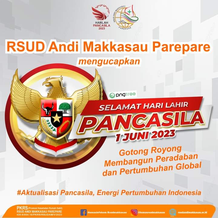 RSUD Andi Makkasau Ucapkan Selamat Hari Lahir Pancasila, Gotong Royong Membangun Peradaban dan Pertumbuhan Global