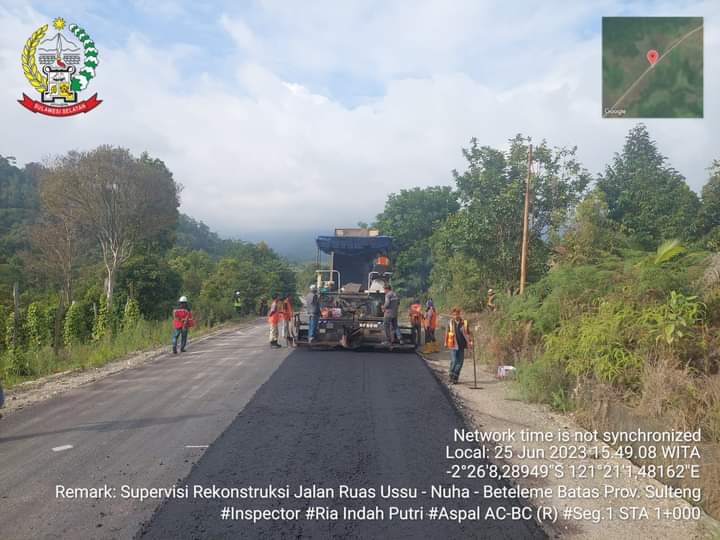 Tahun Ini Tertangani 3,7 Km Ruas Ussu Lutim hingga Batas Sulteng, Gubernur: Untuk Wujudkan Sulsel Terkoneksi