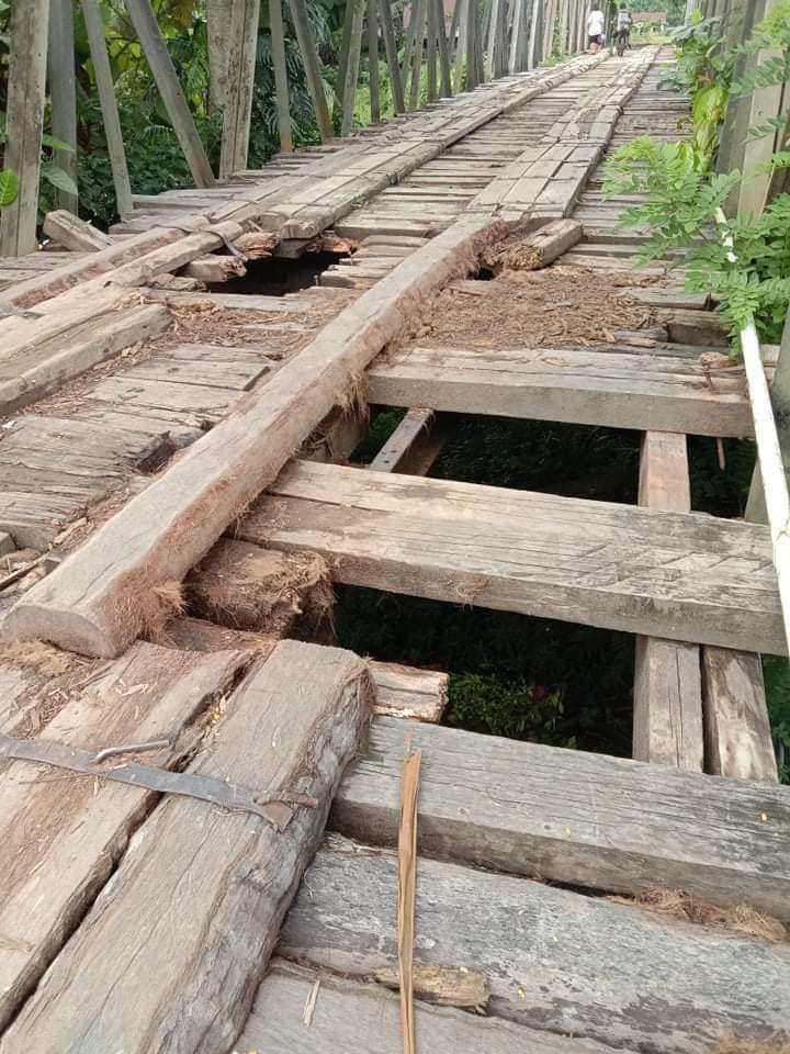 Terima Laporan Warga, Dinas PUPR Sulbar Tinjau Jembatan Rusak di Bonehau
