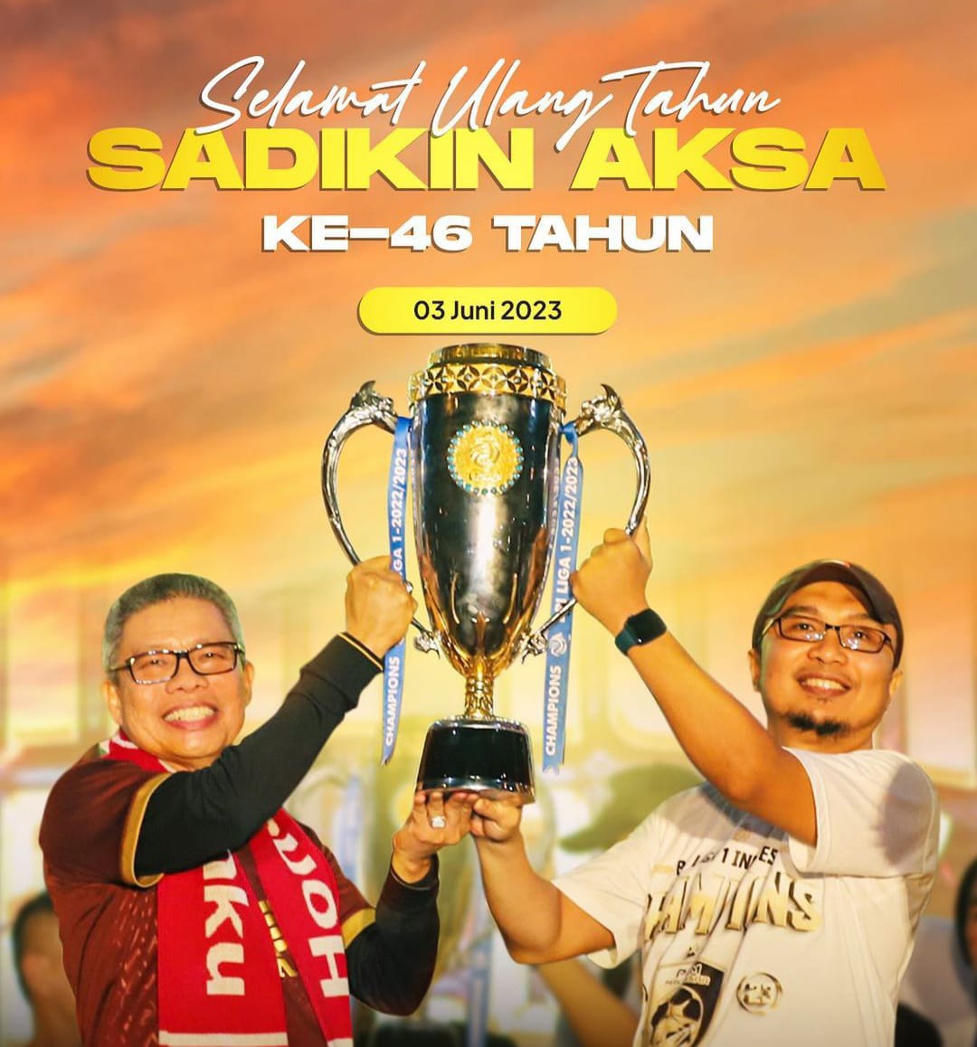 Taufan Pawe Ucapkan Selamat Ulang Tahun Direktur PSM Makassar Sadikin Aksa 