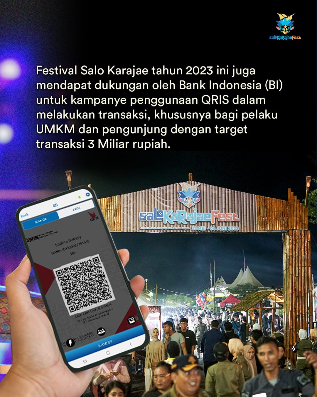 Festival Salo Karajae Sukses Gairahkan Ekonomi Parepare dan Regional, Pengunjung Terbanyak 3 Juni