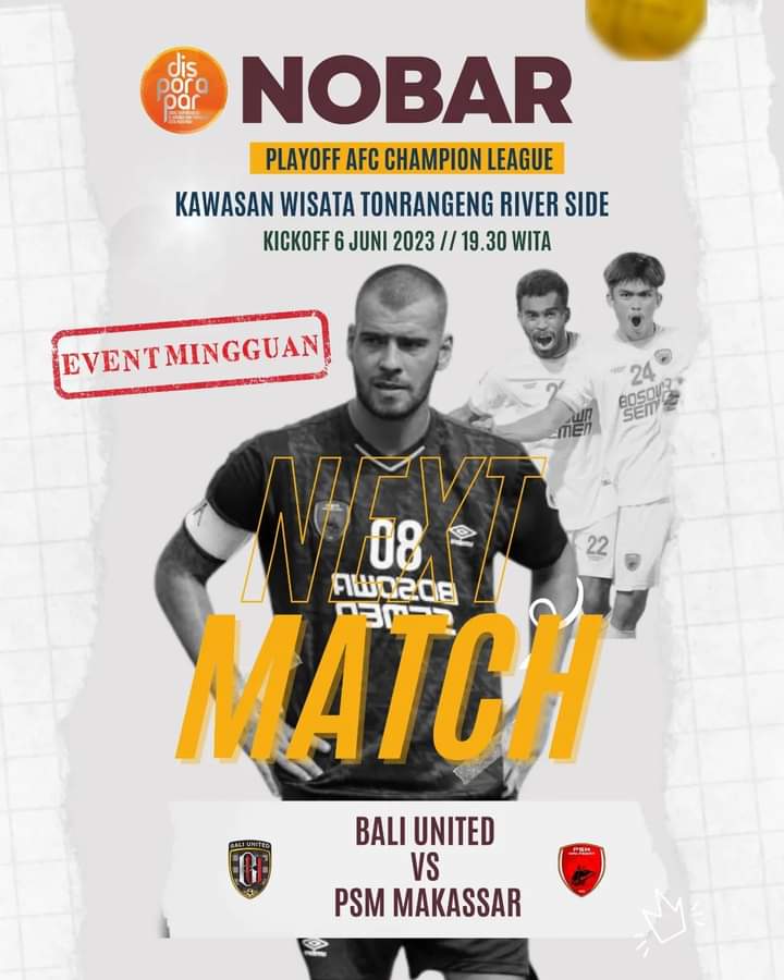 GBH Siap Tuan Rumah Leg 2 Play-off ke LCA, Pemkot Parepare Gelar Nobar Leg 1 di Tonrangeng River Side