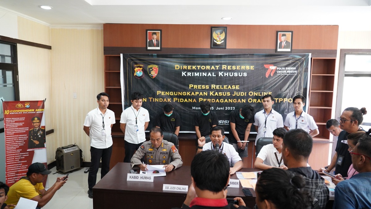 Polda Sulbar Ungkap Kasus Prostitusi Online Anak di Bawah Umur
