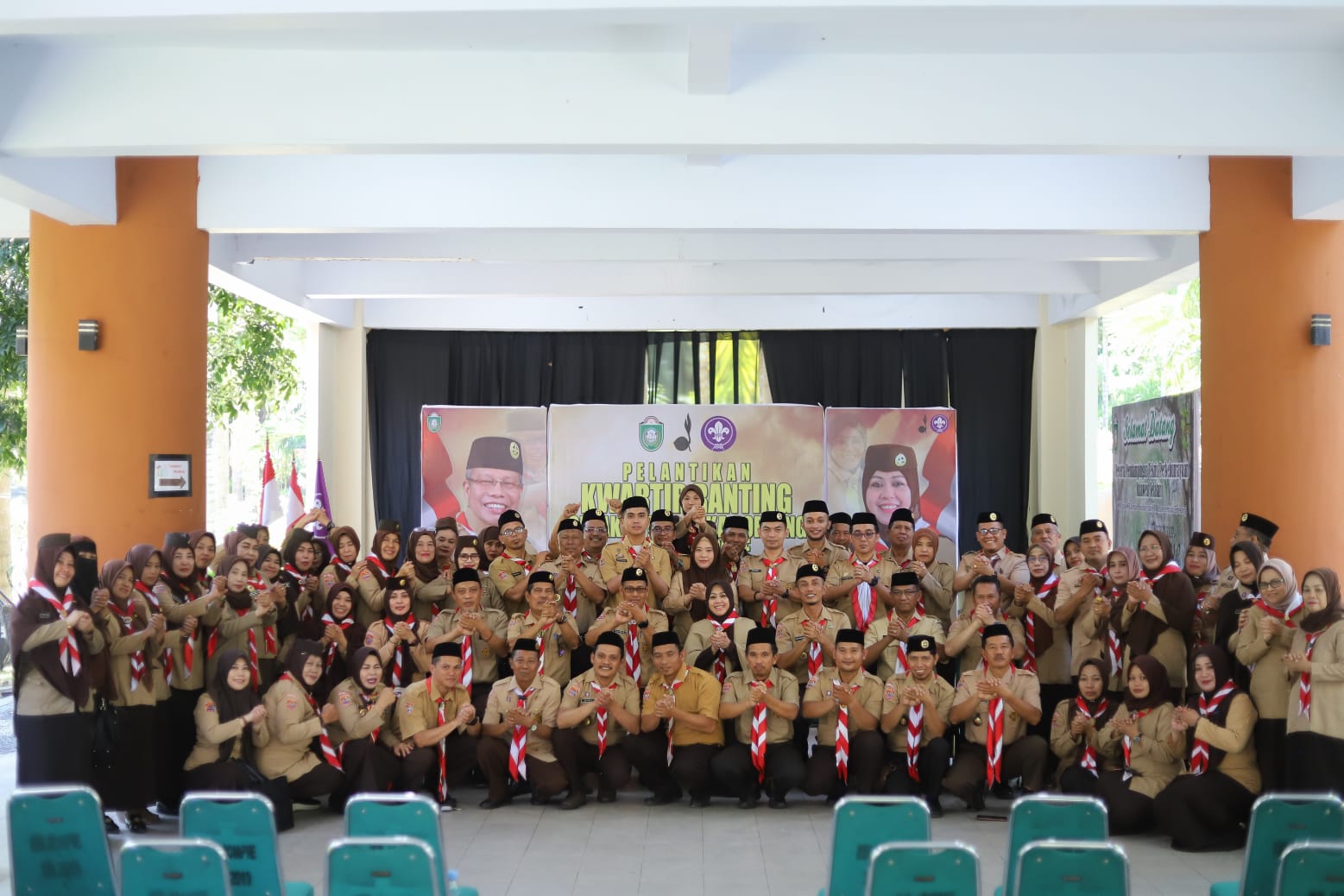 Lantik Kwarran Pramuka Soreang, Erna Rasyid Taufan Pesankan Pemimpin yang Amanah 