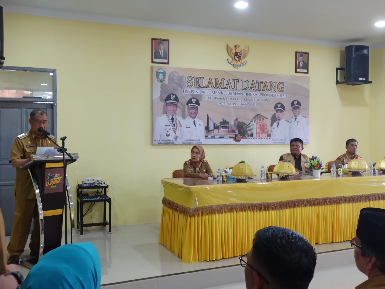 Wawali Parepare Pimpin Penyambutan Tim Penilai Lomba Kelurahan, Optimis Labukkang Terbaik di Provinsi 