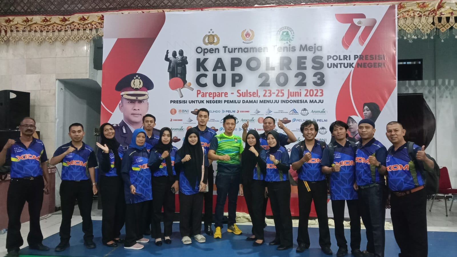 Sukses Prestasi dan Penyelenggaraan, Parepare Kembali Juara Umum Turnamen Tenis Meja Kapolres Cup 