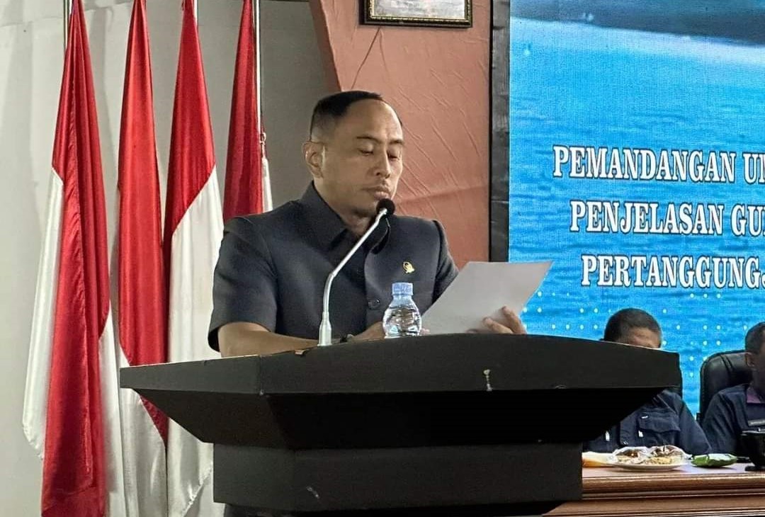 DPRD Sulbar Gelar Paripurna Pemandangan Umum Fraksi, Taufik Agus Jubir Fraksi Golkar