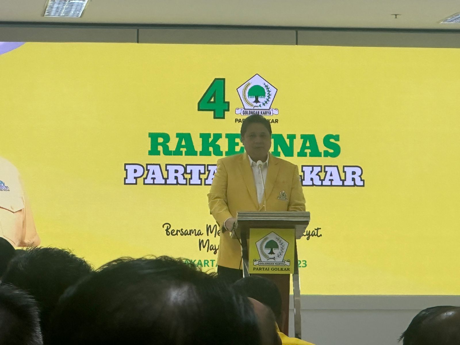 Rakernas Partai Golkar, Airlangga: Kita Konsisten Perjuangkan Proporsional Terbuka