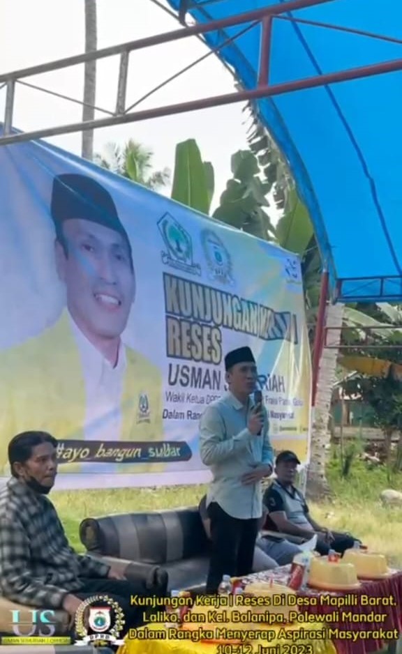 Wakil Ketua DPRD Usman Suhuriah Adakan Reses Masa Persidangan III di Polman