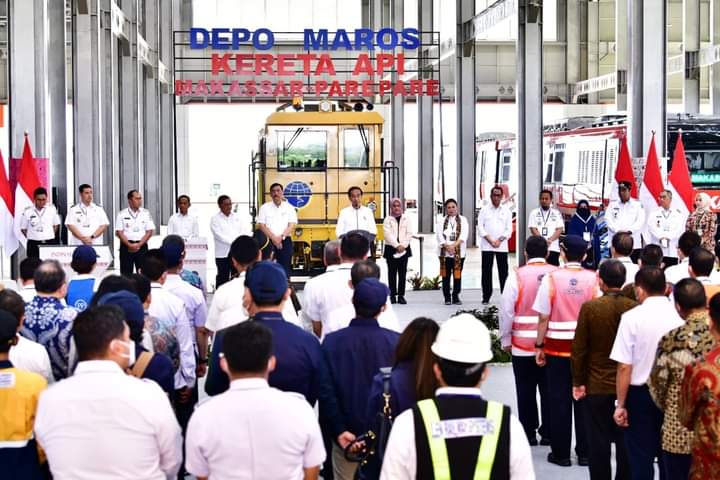 Andi Sudirman Dampingi Jokowi Resmikan Pengoperasian Jalur Kereta Api, Diharapkan Dukung Pariwisata dan Pertumbuhan Ekonomi