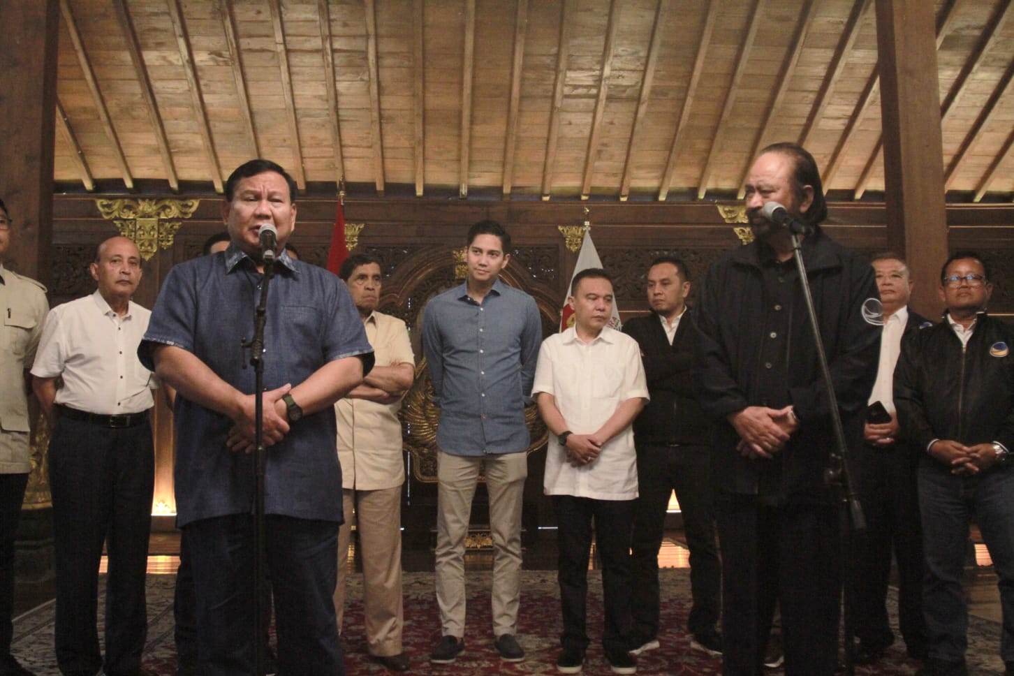 Bertemu Surya Paloh, Prabowo Tegaskan Tak Ingin Anies Berpasangan dengan Sandiaga Uno