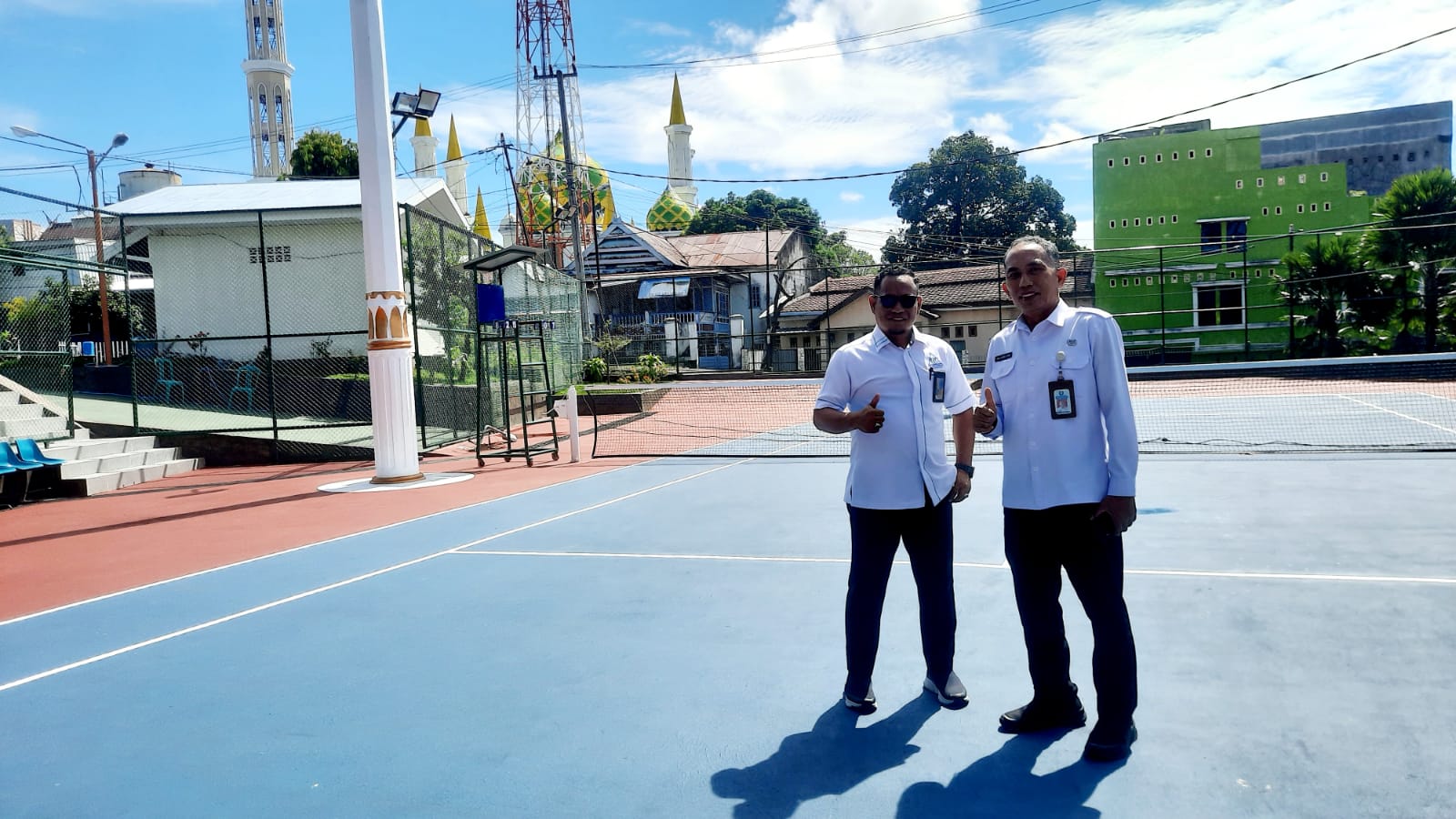 Ketua Pelti Parepare Apresiasi Direksi PAM Tirta Karajae Bangun Sarana Olahraga Tenis