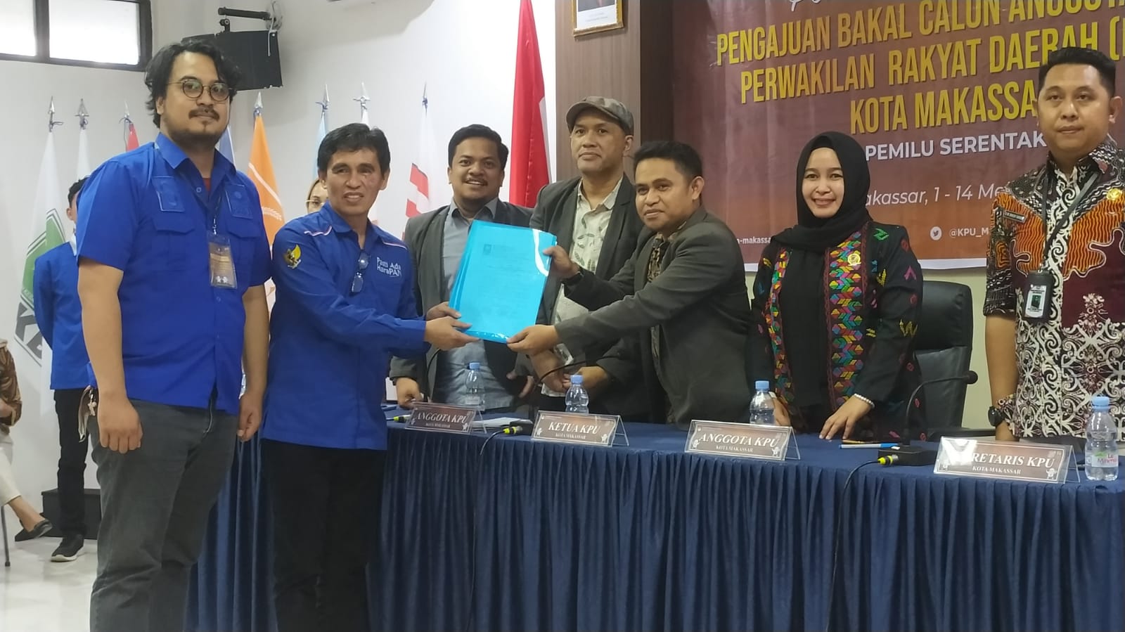 PAN Makassar Resmi Daftar Bacaleg di KPU, Hamzah Hamid: Kami Optimis Raih Kursi Pimpinan DPRD