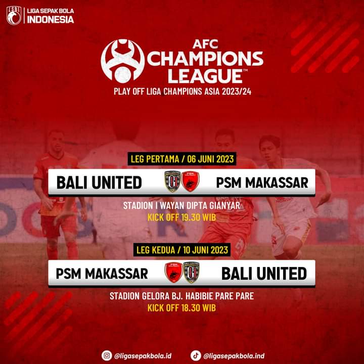 Play-Off Liga Champions Asia Dimajukan 10 Juni, Stadion GBH Parepare Siap Termasuk untuk Liga 1 2023-2024