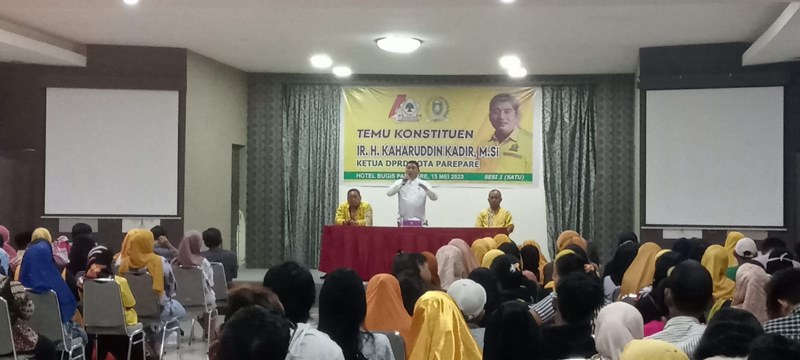 Temu Konstituen, Kaharuddin Kadir Tegaskan Golkar Harus Menangkan Pemilu Demi Keberlanjutan Pembangunan Parepare 