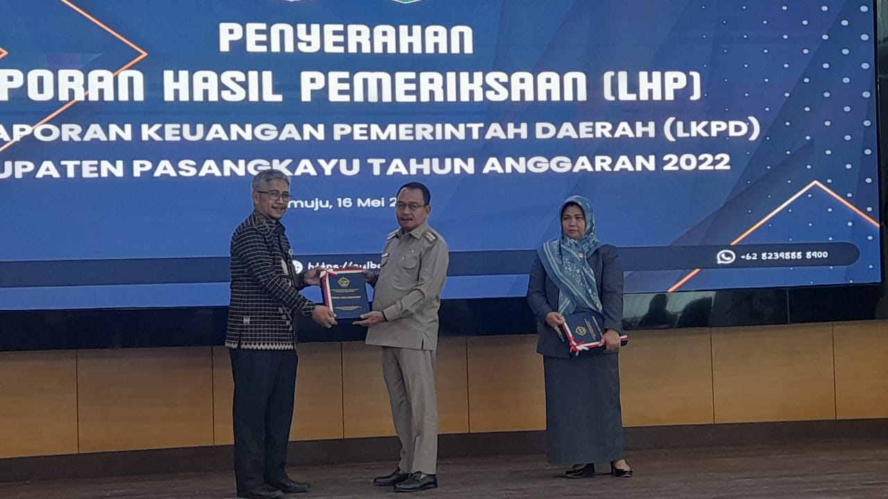Pemkab Pasangkayu Tercepat Serahkan LKPD dan Kembali WTP, BPK Beri Apresiasi