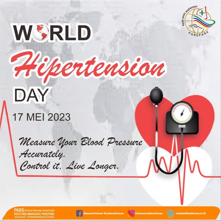 Hari Hipertensi Sedunia, RSUD Andi Makkasau Pesan Ukur Tekanan Darah Secara Akurat, Kendalikan dan Hidup Lebih Lama