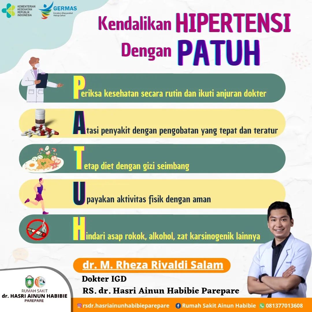 RS Hasri Ainun Habibie Ingatkan Cegah dan Kendalikan Hipertensi dengan Patuh 