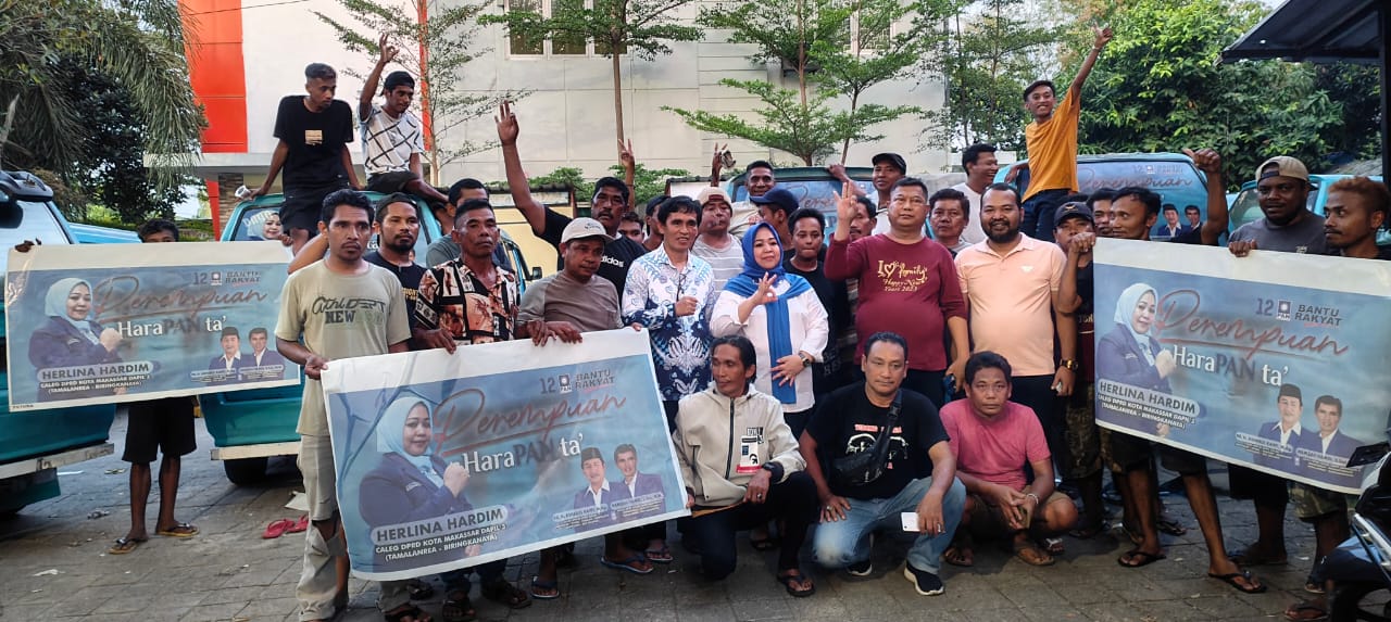 Maju di Dapil Tamalanrea-Biringkanaya, Harlina Hardim Didukung Komunitas Sopir Angkutan Pete-pete Daya