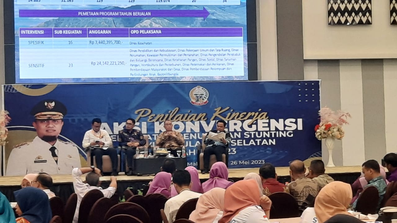 Wawali Parepare Pimpin Presentasi Penilaian Kinerja Aksi Konvergensi Stunting Sulsel, Komitmen dan Kepedulian Parepare Turunkan Stunting 