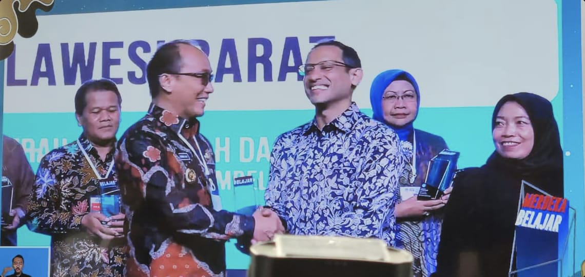 Pemprov Sulbar Raih Penghargaan Dari Mendikbud Ristek, Berkat Implementasikan Merdeka Mengajar