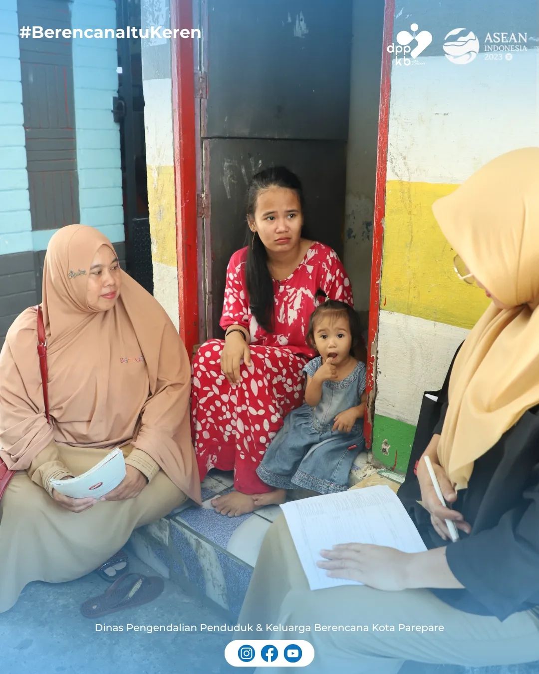 Tim DPPKB Parepare Turun Audit Kasus Stunting di Kelurahan Lakessi Soreang