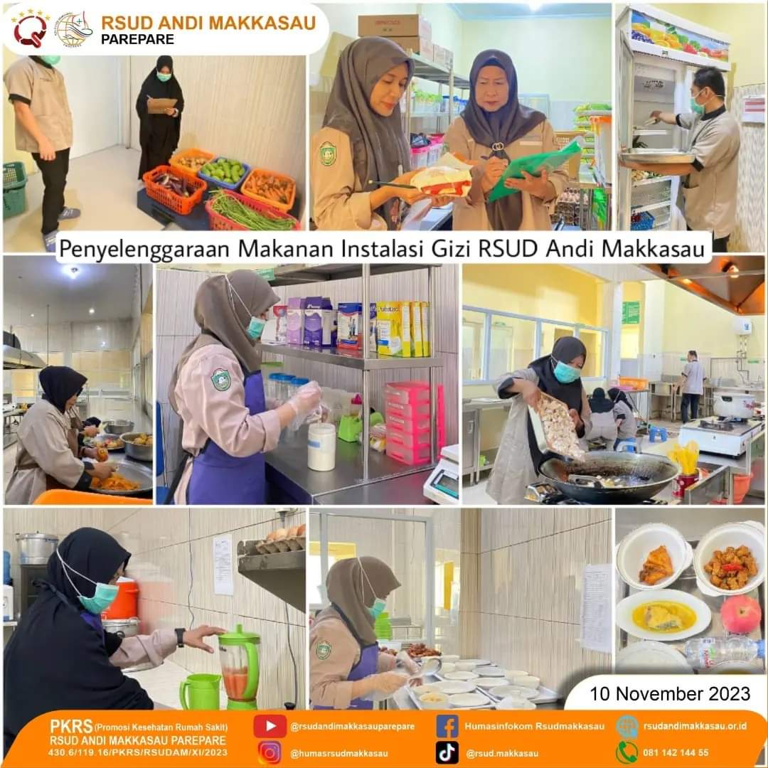 Percepat Penyembuhan, RSUD Andi Makkasau Berikan Pelayanan Gizi Sesuai Kondisi Pasien