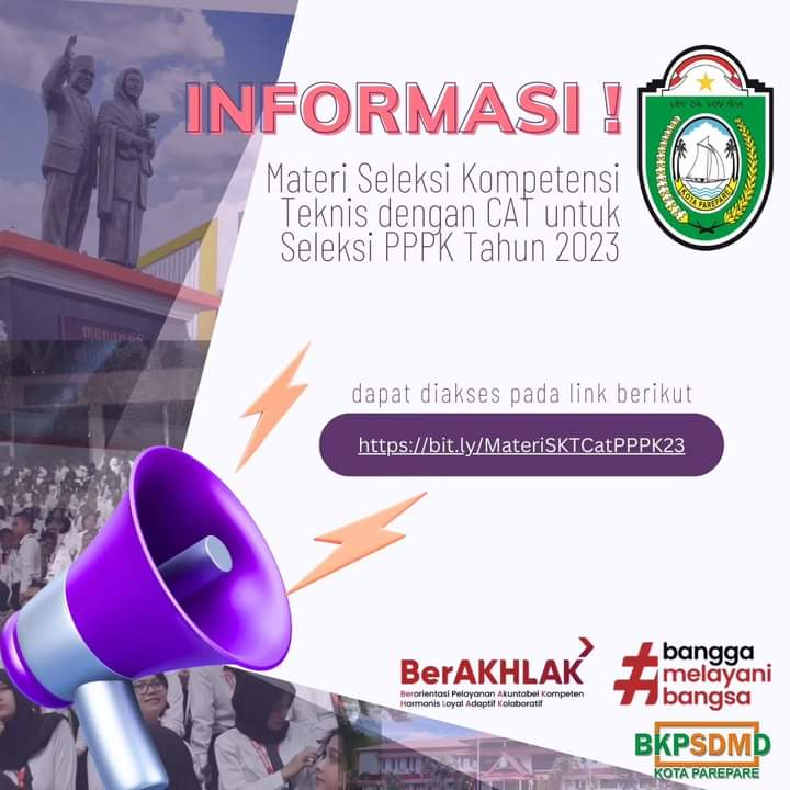 BKPSDMD Parepare Umumkan Materi Seleksi Kompetensi Teknis dengan CAT