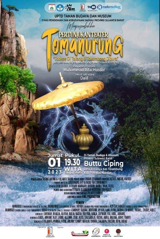 Legislator Hamsah Sunuba Ajak Nonton Pertunjukan Teater Tradisional Rakyat Mandar di Buttu Ciping