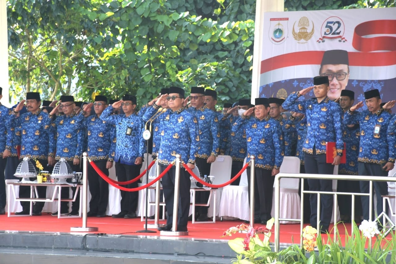 HUT KORPRI ke-52, ASN Pemprov Sulbar Didorong Bertranformasi Hadapi Perubahan 