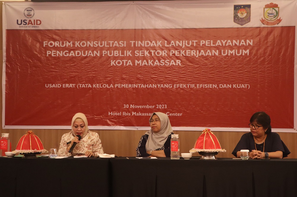 Aduan Sektor Pekerjaan Umum Melalui SP4N-LAPOR Mendominasi, Diskominfo-USAID ERAT Gelar Forum Konsultasi