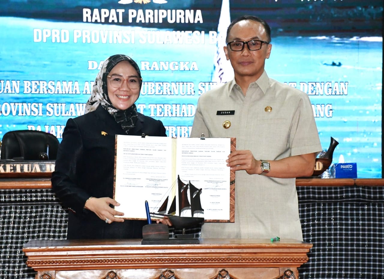 Pemprov-DPRD Sulbar Sepakati Perda Pajak dan Retribusi Daerah, Mulai Berlaku 2024