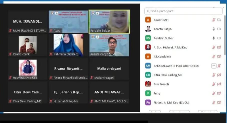 RSUD Sulbar Gelar In House Training Program Pengendalian Resistensi Antimikroba