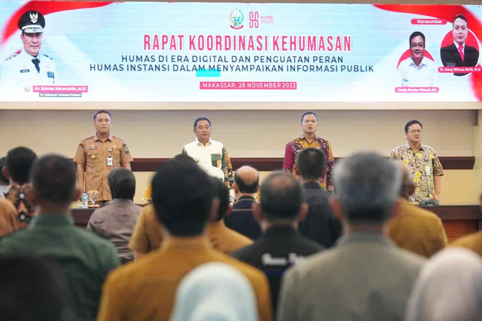 Rakor Kehumasan, Pj Gubernur Bahtiar Ingatkan Bekerja secara Team Work, Jalin Sinergi dan Berkolaborasi  