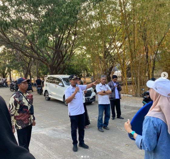 Camat Biringkanaya Beri Arahan Penari Pengisi Acara HUT Makassar ke 416