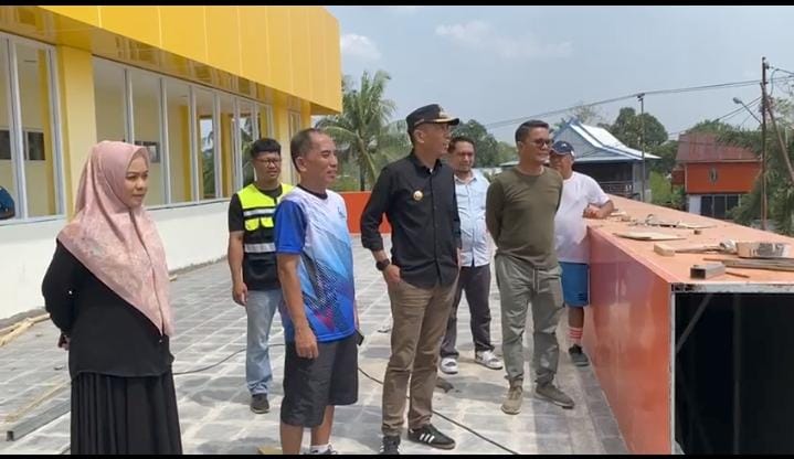 Pj Wali Kota Akbar Ali Pantau Progres Covid Centre, Rampung Tahun Ini Jadi Pusat Layanan Penyakit Infeksi