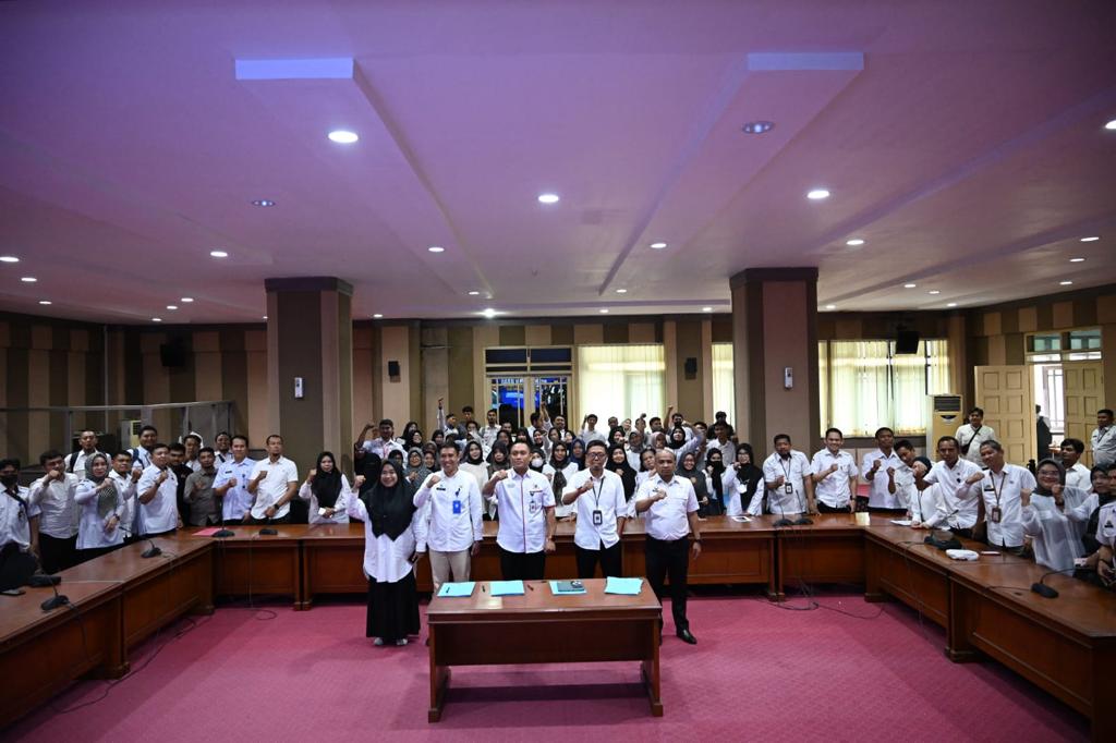 Ikrar Pakta Integritas, Diskominfo-SP Sulsel Berkomitmen Netral di Pemilu 2024 