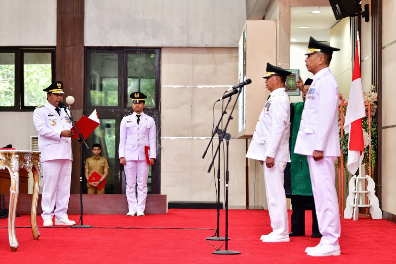 Lantik Pj Wali Kota Parepare dan  Pj Bupati Enrekang, Pj Gubernur Minta Segera Bergerak dan Bekerja 