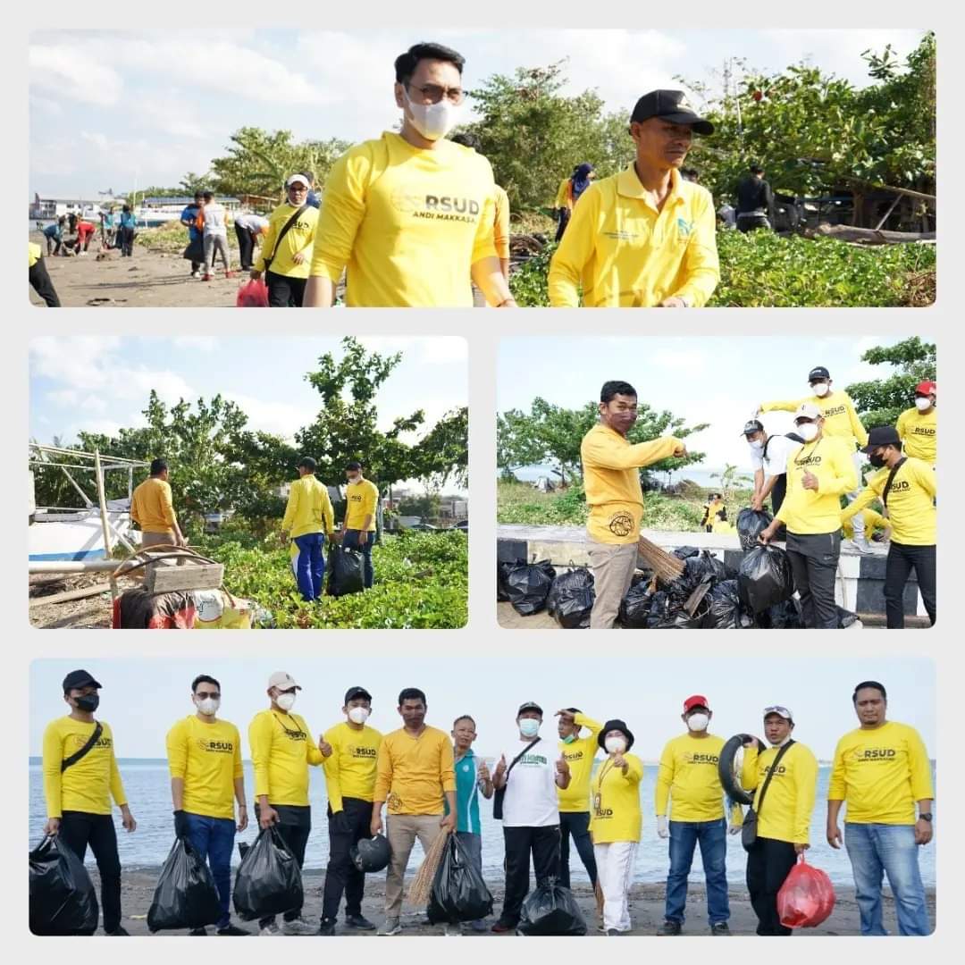 Jaga Parepare Selalu Bersih, RSUD Andi Makkasau Turut Dalam Gerakan Bersih Pantai