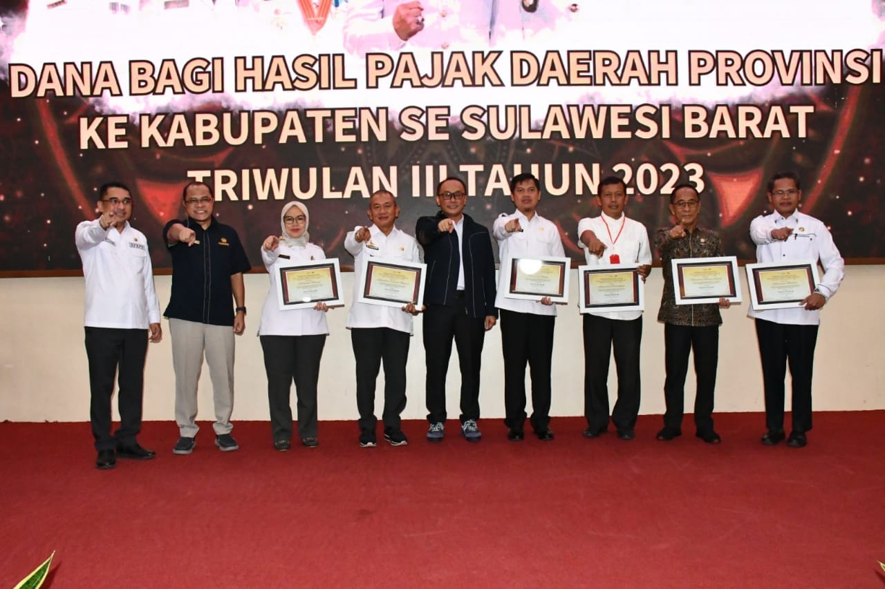 Pemprov Salurkan Dana Bagi Hasil Pajak Daerah ke Kabupaten, Mamuju Tertinggi Rp8,42 Miliar