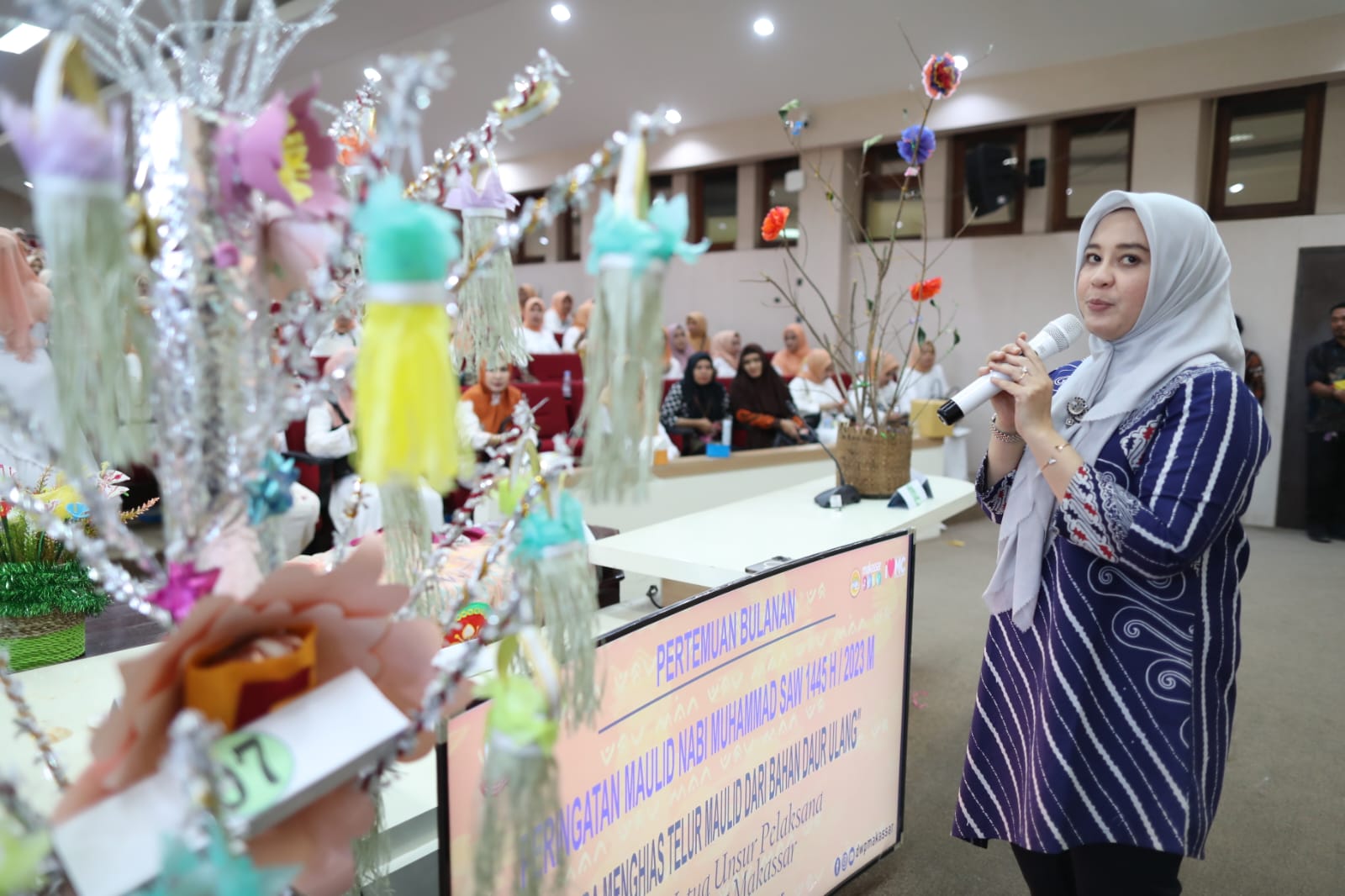 Hadiri Peringatan Maulid, Fatmawati Rusdi Pamit Pada Jajaran DWP Makassar